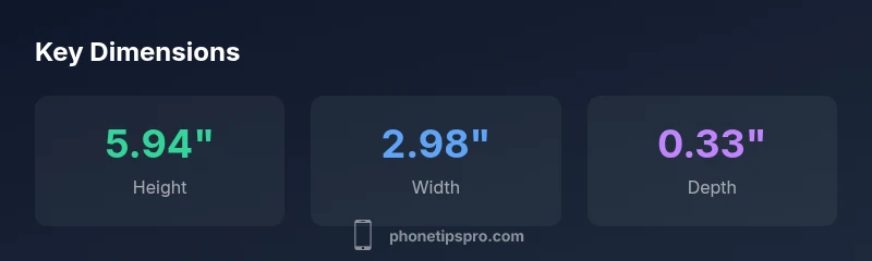 Infographic showing iPhone 11 dimensions