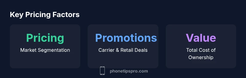 Stats infographic showing pricing factors for iPhone 16e