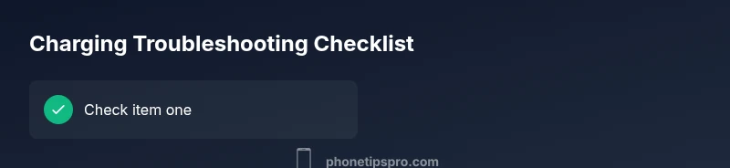 Checklist for troubleshooting iPhone charging