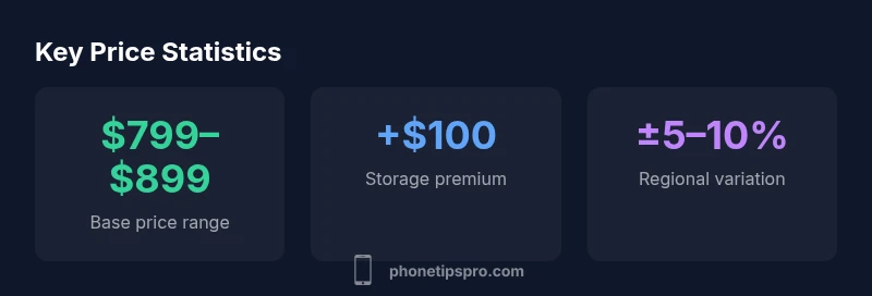 Key price statistics for iPhone 17 Air price in 2026