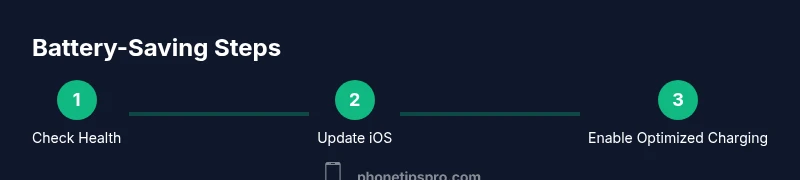 Process steps to extend iPhone battery life