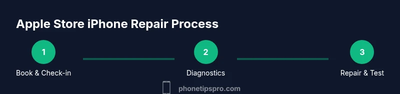 Process flow for Apple Store iPhone repair