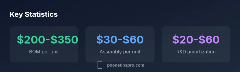 Key statistics on iPhone manufacturing costs