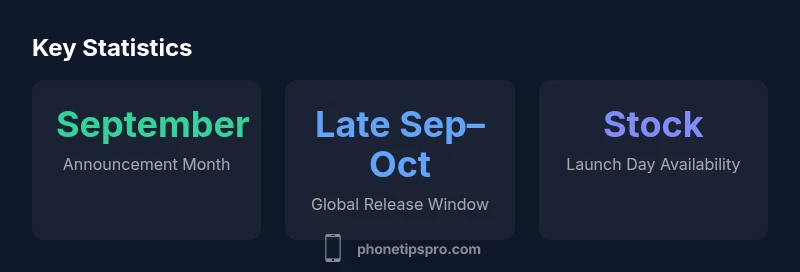 Timeline and statistics for iPhone 17 release timing