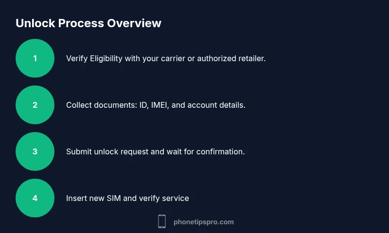 Process diagram of unlocking an iPhone with official channels