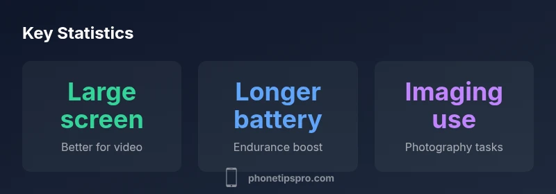 Infographic comparing Plus and standard iPhone sizes