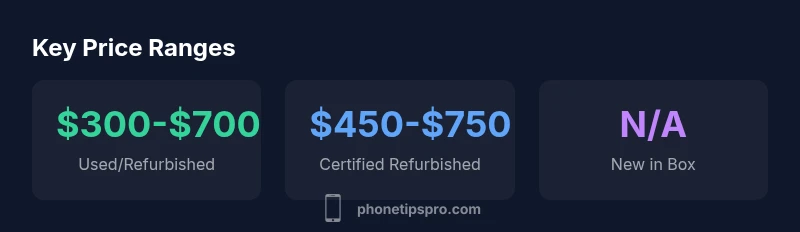 Infographic showing iPhone 13 Pro Max price ranges and factors