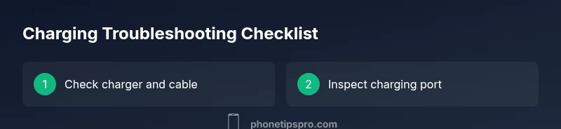 Checklist for iPhone charging troubleshooting