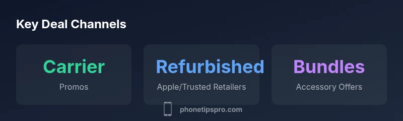 Infographic showing deal channels for Apple iPhone deals