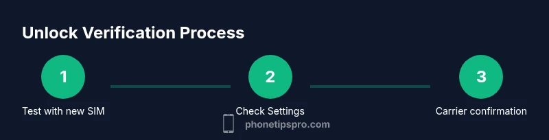 Process diagram for checking iPhone unlock status