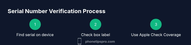 Process diagram showing serial verification steps