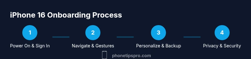 Process diagram for onboarding iPhone 16