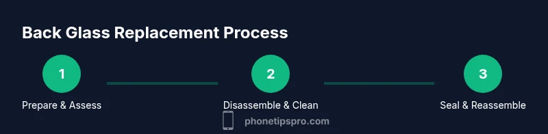 Process diagram for fixing iPhone back glass