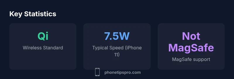 Infographic showing Qi wireless charging basics for iPhone 11