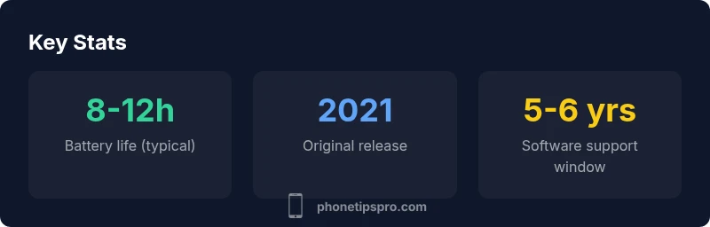 Infographic showing iPhone 13 relevance in 2025