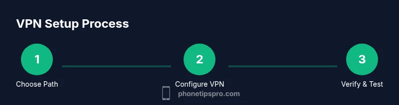 Three-step VPN setup on iPhone