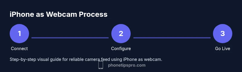 Tailwind infographic showing a 3-step process: Connect, Configure, Go Live.