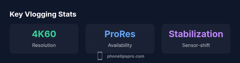 Key statistics for iPhone vlogging performance